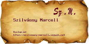 Szilvássy Marcell névjegykártya